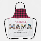 Tablier Mama Photo Collage Fête des mères Mère Anniversair (Recto)
