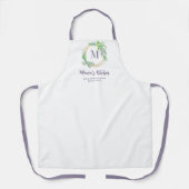 Tablier Maman Apron Aromatique Kitchenette Herbes violet M (Recto)