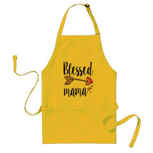 Tablier Maman bénie avec flèche (Devant)