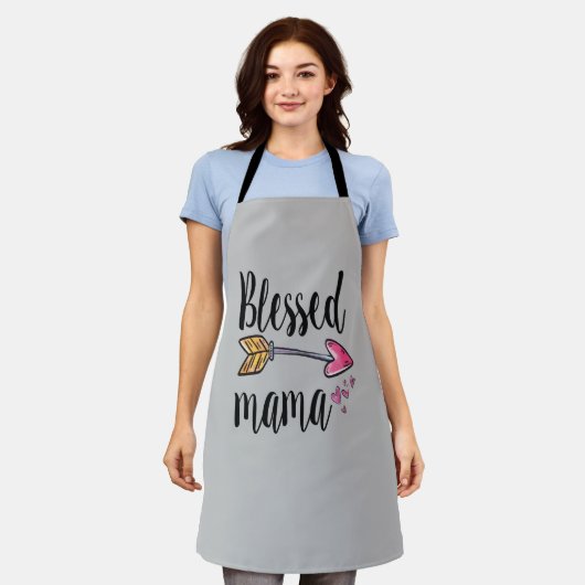 Tablier Maman bénie avec flèche (Porté)