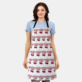Tablier Maman Cerise – Tablier de cuisine drôle po (Porté)