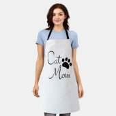 Tablier Maman Chat Empreinte de Patte Citation (Porté)
