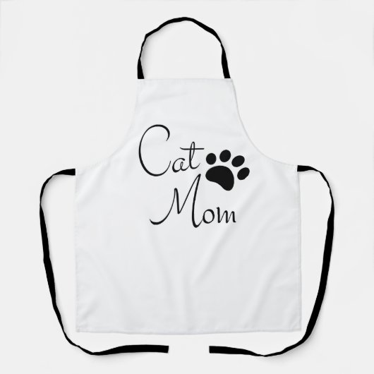 Tablier Maman Chat Empreinte de Patte Citation (Recto)