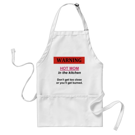 Tablier MAMAN CHAUDE dans la cuisine (Devant)