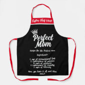 Tablier Maman Citations, Parfait Maman Recette Cadeau Pers (Recto)