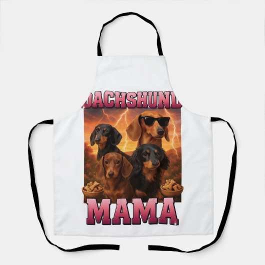 Tablier Maman dachshund (Recto)