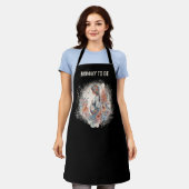 Tablier Maman doit être aquarelle florale attend mère (Porté)