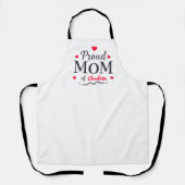 Tablier Maman fière de | Fête des mères personnalisées mig (Recto)