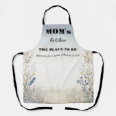 Tablier Maman Fleur sauvage simple (Recto)
