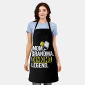 Tablier Maman grand-mère Dinking Legend Funny Pickleball (Porté)