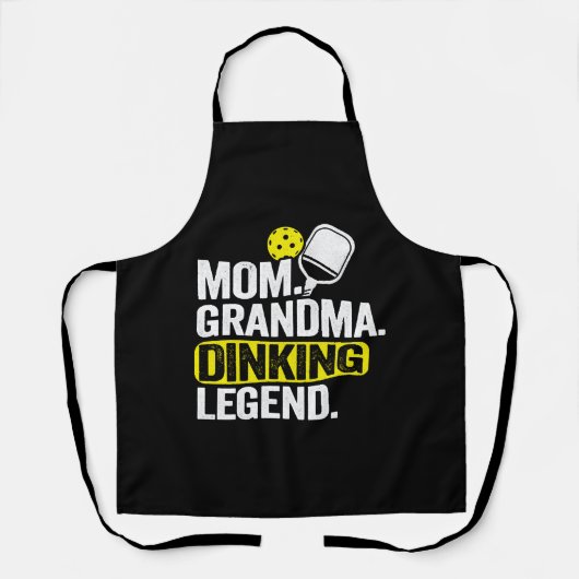 Tablier Maman grand-mère Dinking Legend Funny Pickleball (Recto)