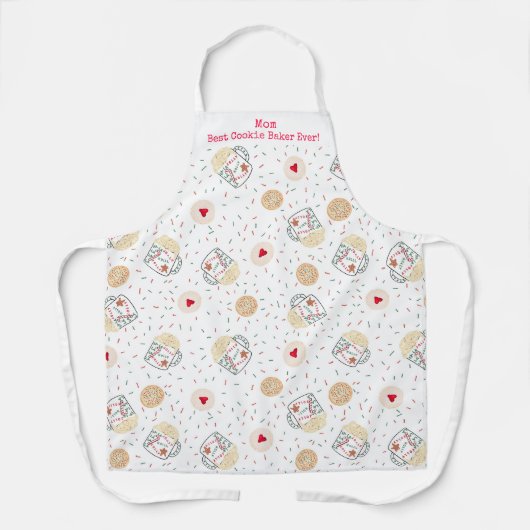 Tablier Maman Meilleur Cookie Baker All-Over Imprimer Tabl (Recto)