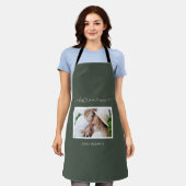 Tablier Maman mignon script moderne cadeau photo  (Porté)