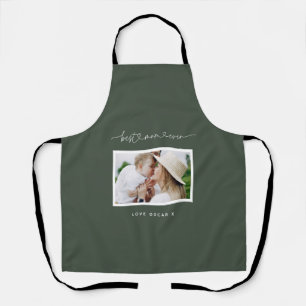 Tablier Maman mignon script moderne cadeau photo