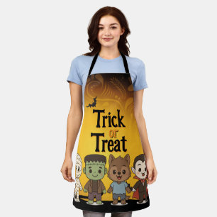Tablier Maman mignonne, Frankenstein, Dracula, loup-garou