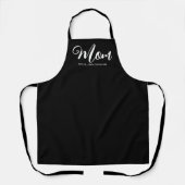 Tablier Maman noir blanc coutume moderne scripts enfants n (Recto)