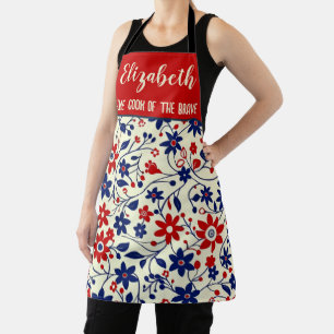 Tablier Maman personnalisée Cuisine maison Brave Floral