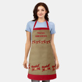 Tablier Maman personnalisée du baseball (Porté)