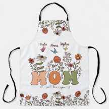 Maman Personnalisée Et Enfants Mains Apron, Cadeau