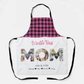 Tablier Maman Photo Collage Couper Fête des mères Annivers (Recto)