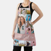 Tablier Maman photo collage typographie moderne simple ros (Insitu)