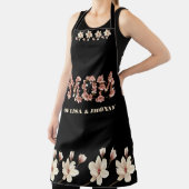 Tablier Maman Texte avec fleurs et noms des enfants (Insitu)