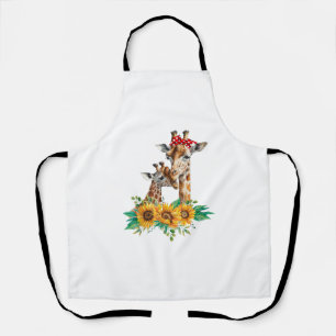 Tablier Maman Tournesol Safari Afrique Animaux Enfants Mig