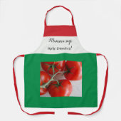 Tablier Mamma dit plus de tomates drapeau italien (Recto)