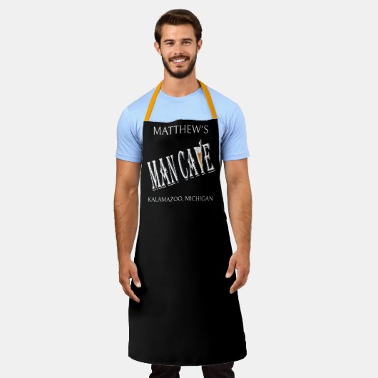 Tablier Man Cave Mancaves Man Caves Apron (Porté)