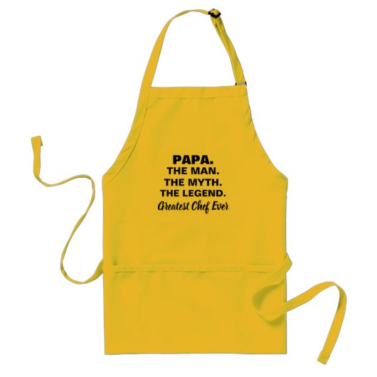 Tablier Man Myth Legend Funny Papa Citation (Devant)