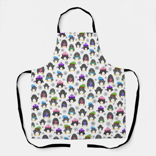 Tablier Manchots d'hiver (Recto)
