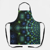 Tablier Mandala Art fractal Lumières psychédéliques (Recto)