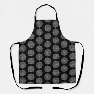 Tablier Mandala blanc