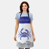 Tablier Mandala Crab Apron (Porté)