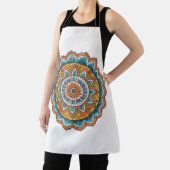 Tablier mandala de diverses couleurs (Insitu)