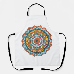 Tablier mandala de diverses couleurs