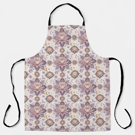 Tablier Mandala de lotus céleste motif de conception spiri (Recto)
