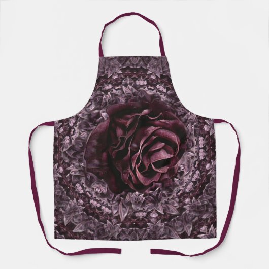 Tablier Mandala de rose (Recto)