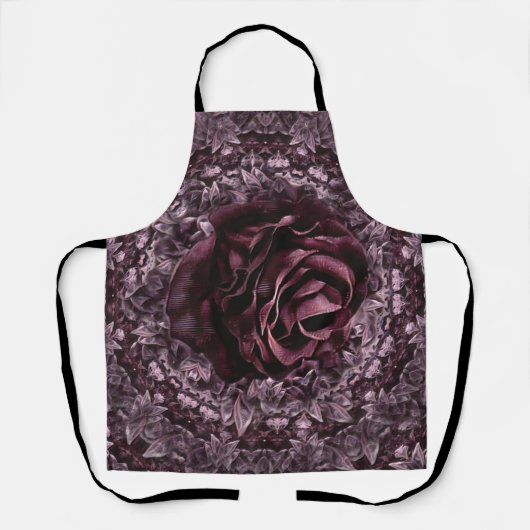 Tablier Mandala de rose (Recto)