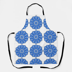 Tablier Mandala en bleu