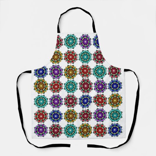 Tablier Mandala en différentes couleurs (Recto)