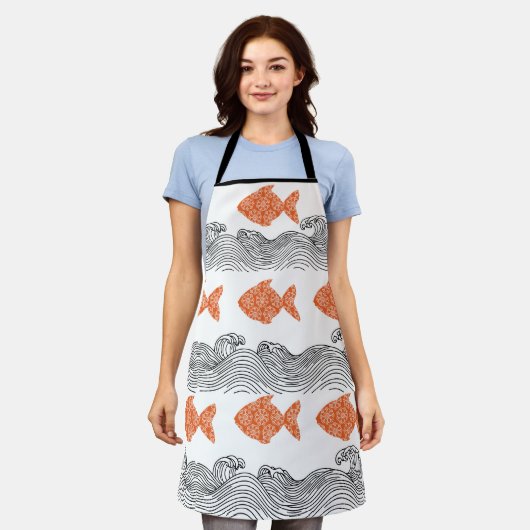 Tablier Mandala fish Apron (Porté)
