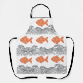 Tablier Mandala fish Apron (Recto)