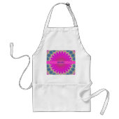 Tablier Mandala rose bohème (Devant)