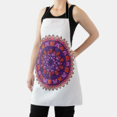 Tablier Mandala violet et rose (Insitu)