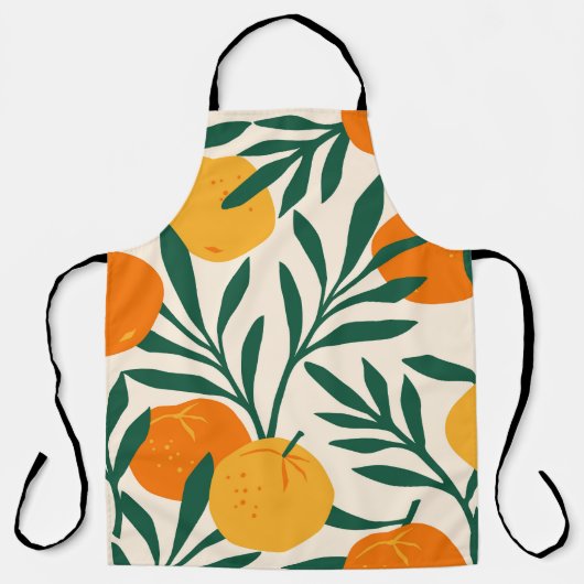 Tablier Mandarin Mosaic : Citrus Chic tendance (Recto)