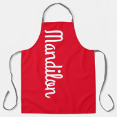 Tablier mandilon delantar rojo (Recto)