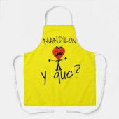Tablier mandilon y que ? (Recto)