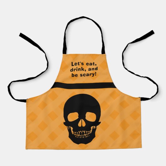 Tablier Mange, bois Halloween Apron (Recto)