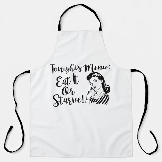 Tablier Mange-le ou meurt de faim (Recto)